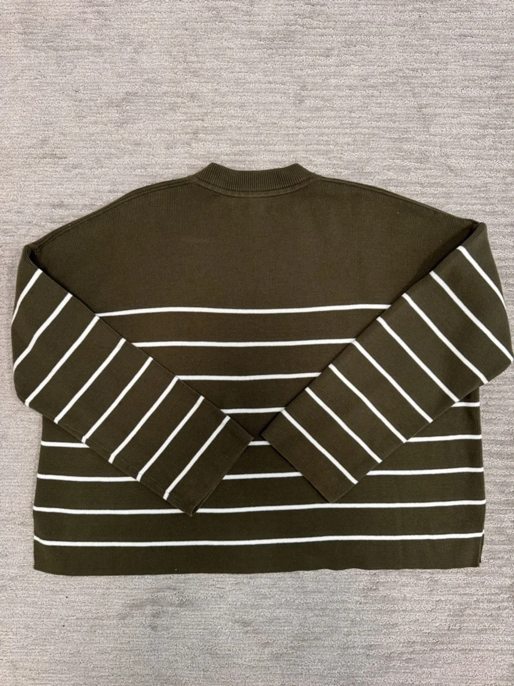 La Ligne Leo Sweater in Olive Stripe Size Medium - Picture 12 of 12